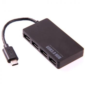 USB Type C to USB 3.0 Hub Adapter 4 Port